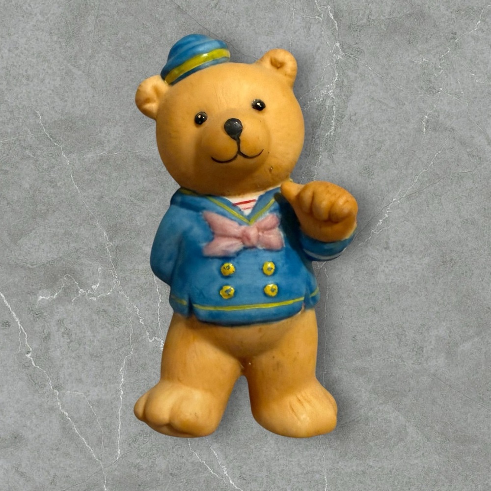 Vintage Bronson Sailor Teddy Bear Figurine Bears of Distinction Porcelain Bisque